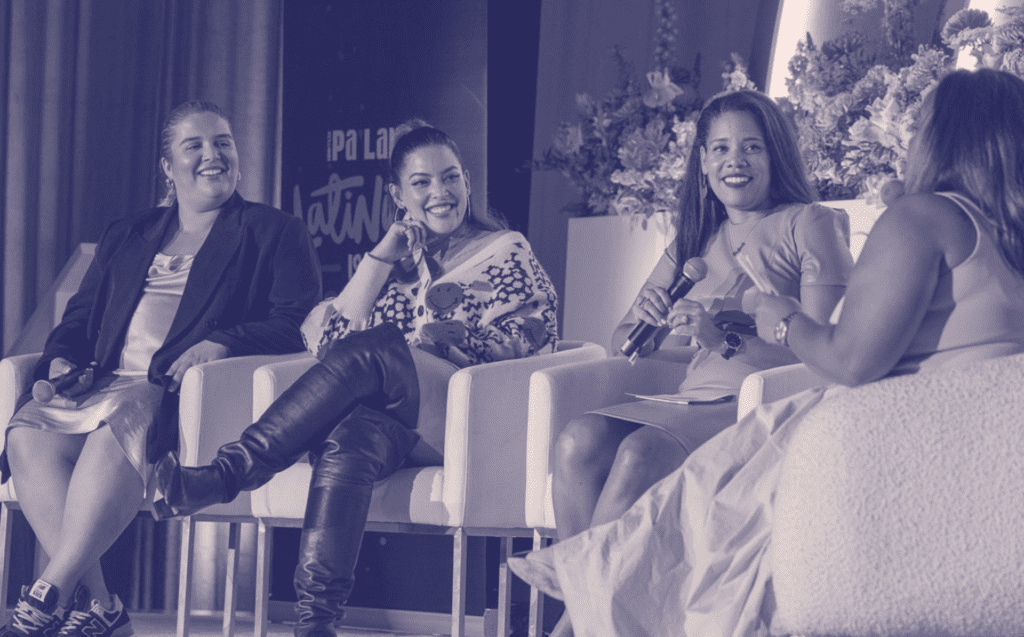 Jessica Vargas, Founder & Creative Director of WORD Creative Zoila N Darton, model, and TV personality Denise Bidot, and entrepreneur and activist Sara Mora.