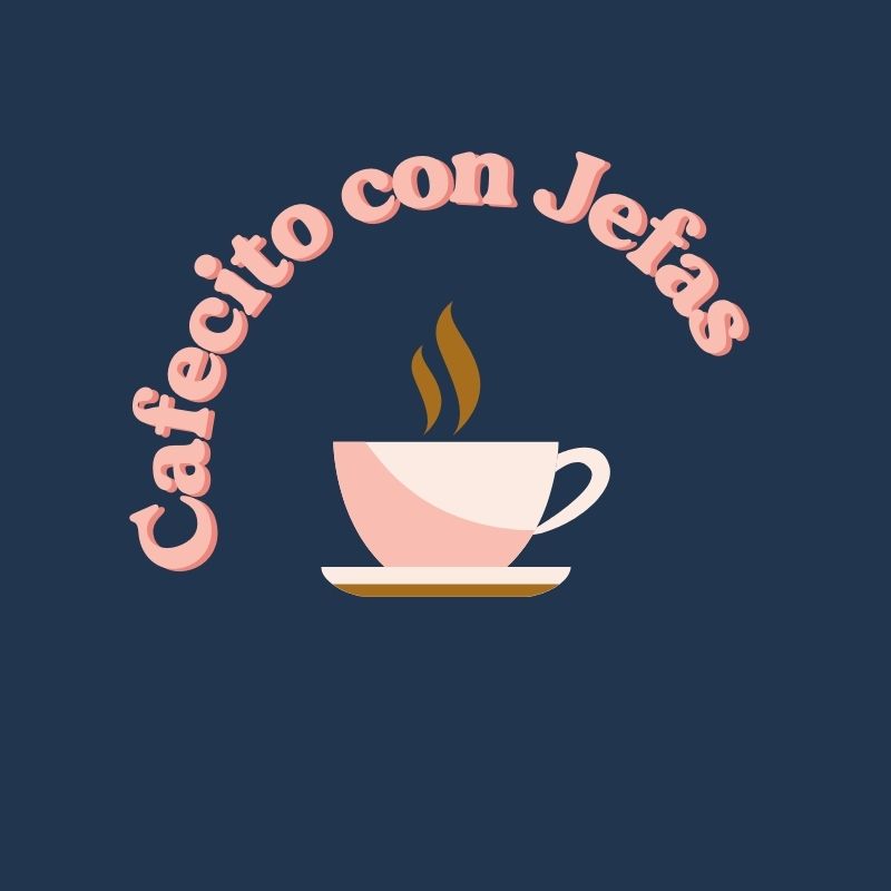 The logo for the #WeAllGrow Amigahood Circle Cafecito Con Jefas.